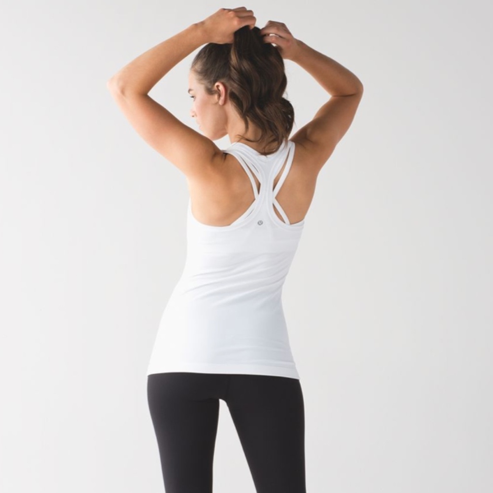 Lululemon Cool Racerback Sz 4 White